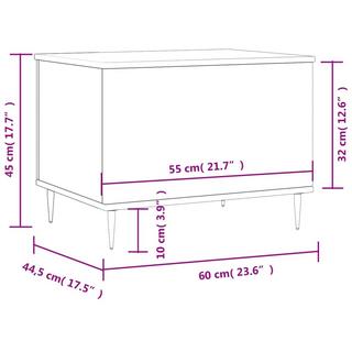 VidaXL tavolino da soggiorno Legno multistrato  