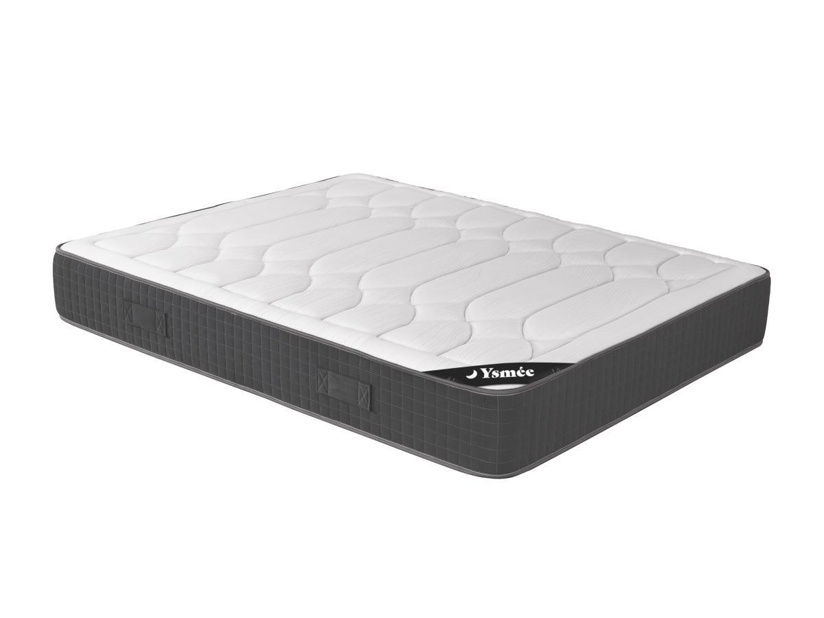 Ysmée Ensemble 160 x 200 cm sommier coffre blanc + matelas mémoire de forme ép.28cm - GIZEUX de YSMÉE  