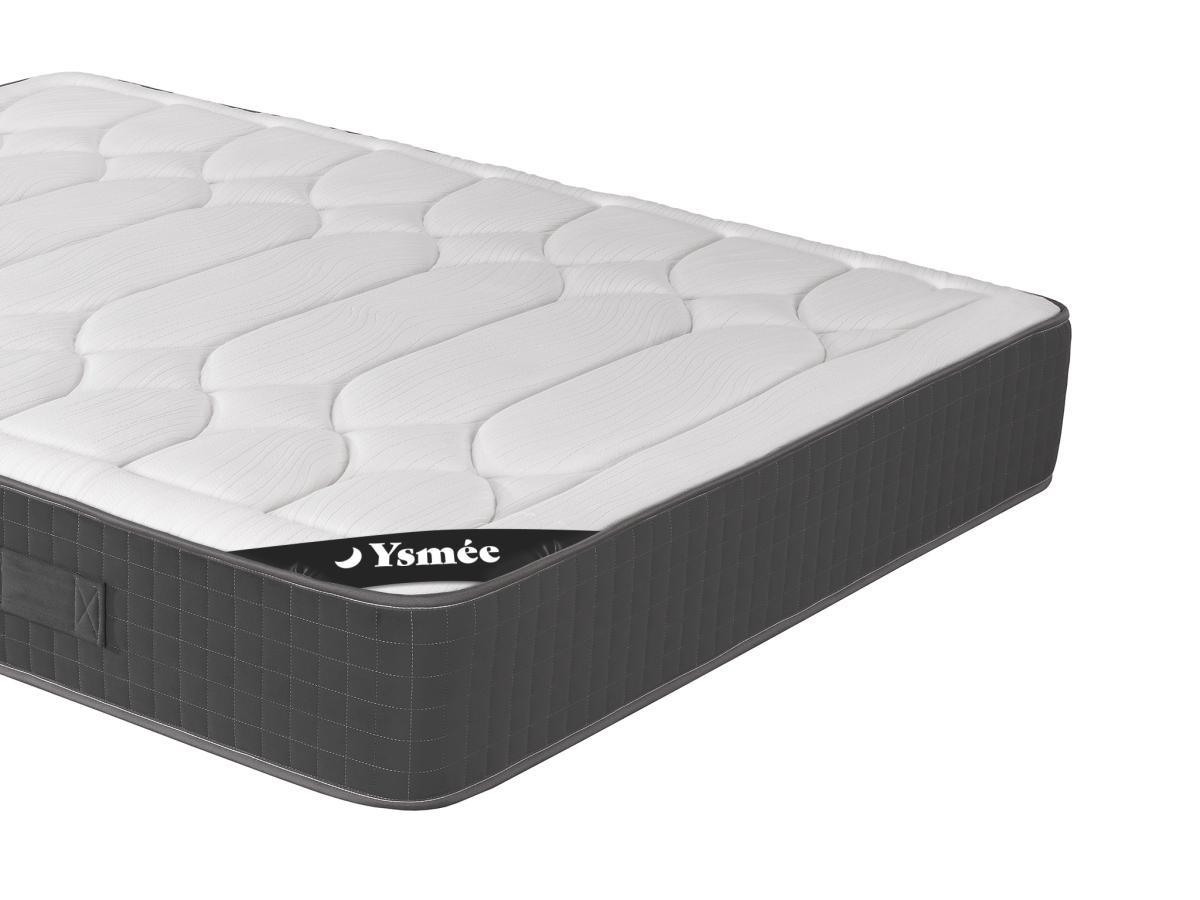 Ysmée Ensemble 160 x 200 cm sommier coffre blanc + matelas mémoire de forme ép.28cm - GIZEUX de YSMÉE  