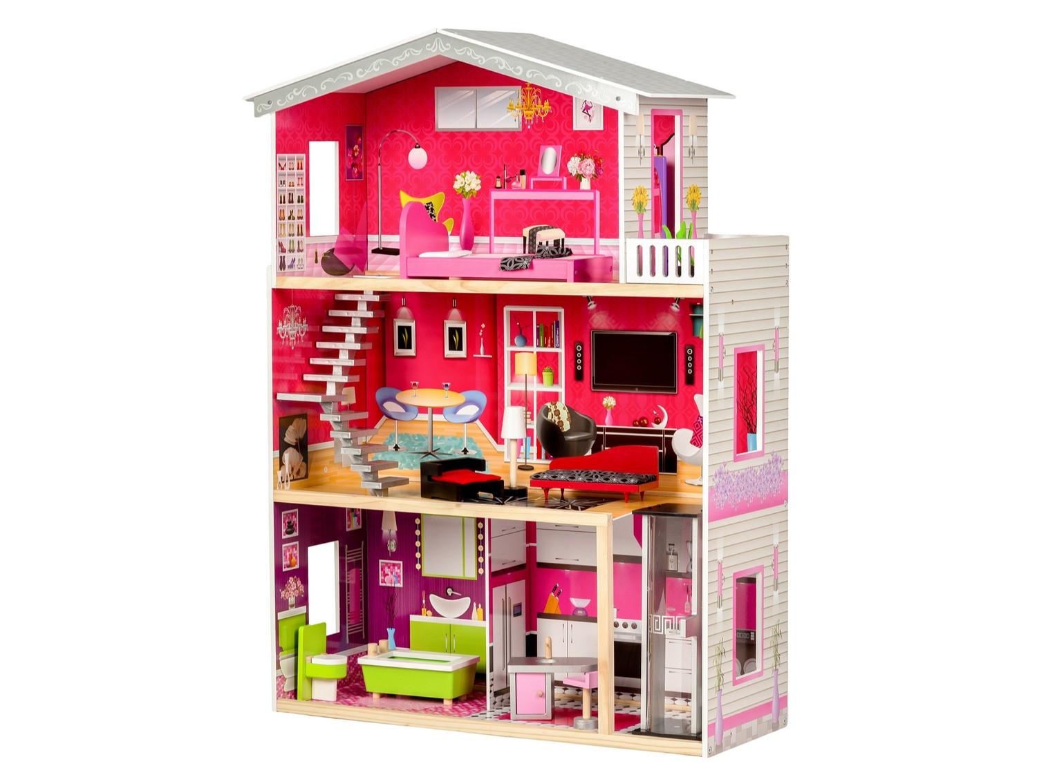 Northio  Grande casa delle bambole in legno con ascensore - Malibu Residence ECOTOYS 