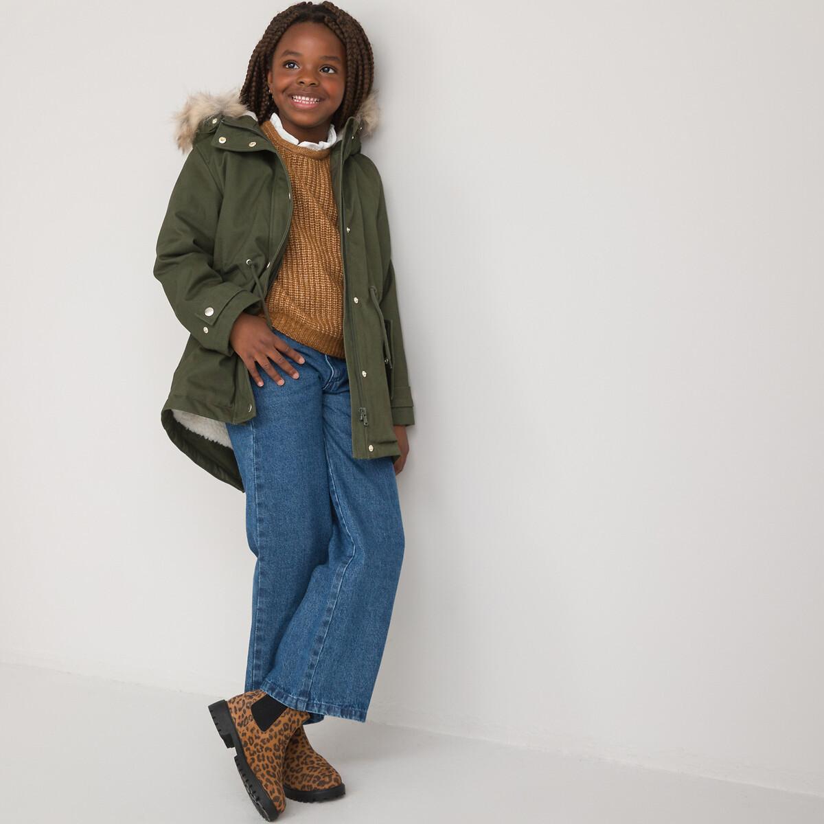 Image of Winterjacke Mit Kapuze Mädchen Grün 12A