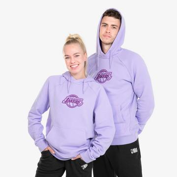 Damen/Herren Basketball Hoodie mit Kapuze Los Angeles Lakers NBA - 900 violett
