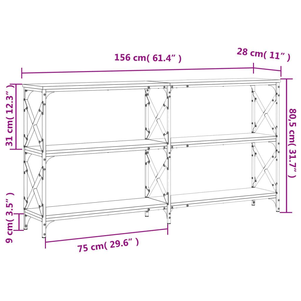 VidaXL Table console bois d'ingénierie  