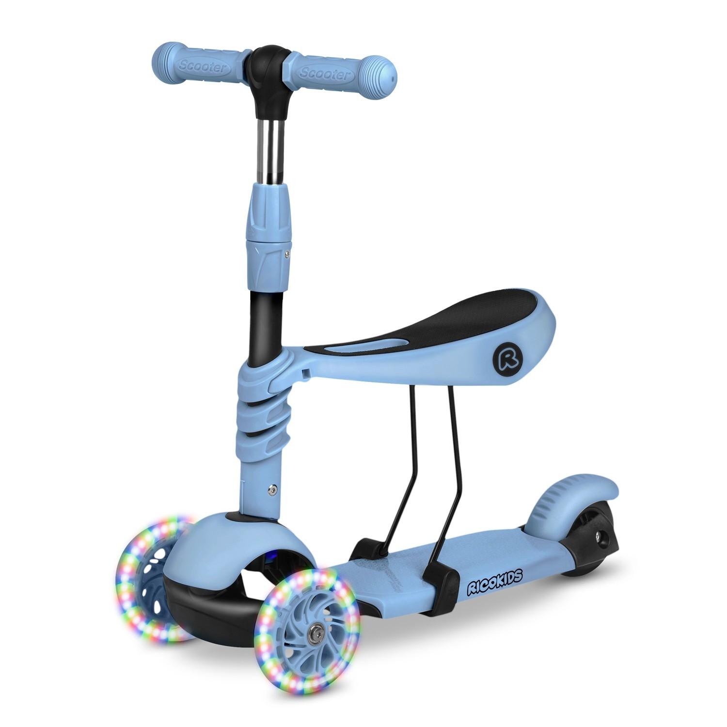 B2X  Ricokids Todi Dreiradroller – Blau/Grau 