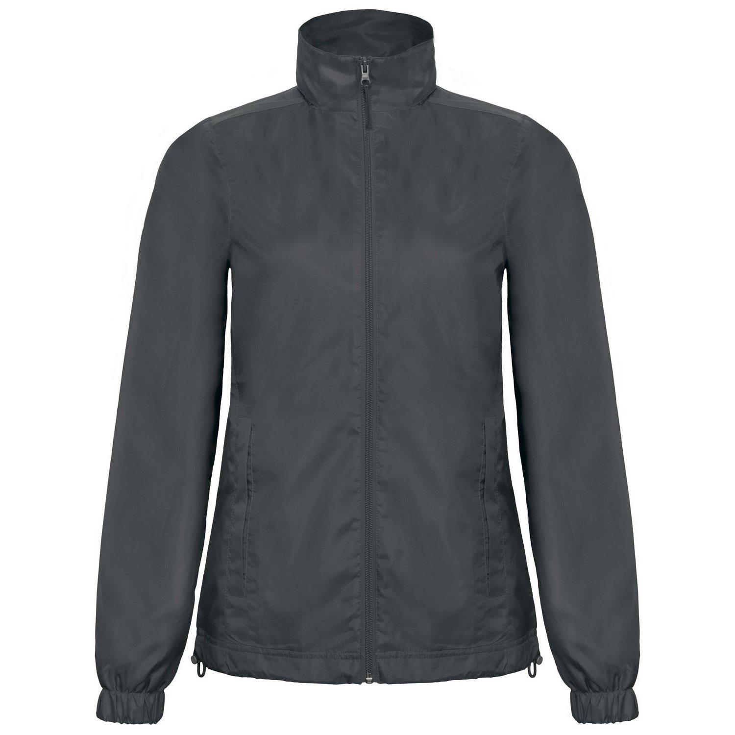 Image of B&c Id.601 Wind Jacke Mit Kapuze, Wasser Abweisend Damen Grau L