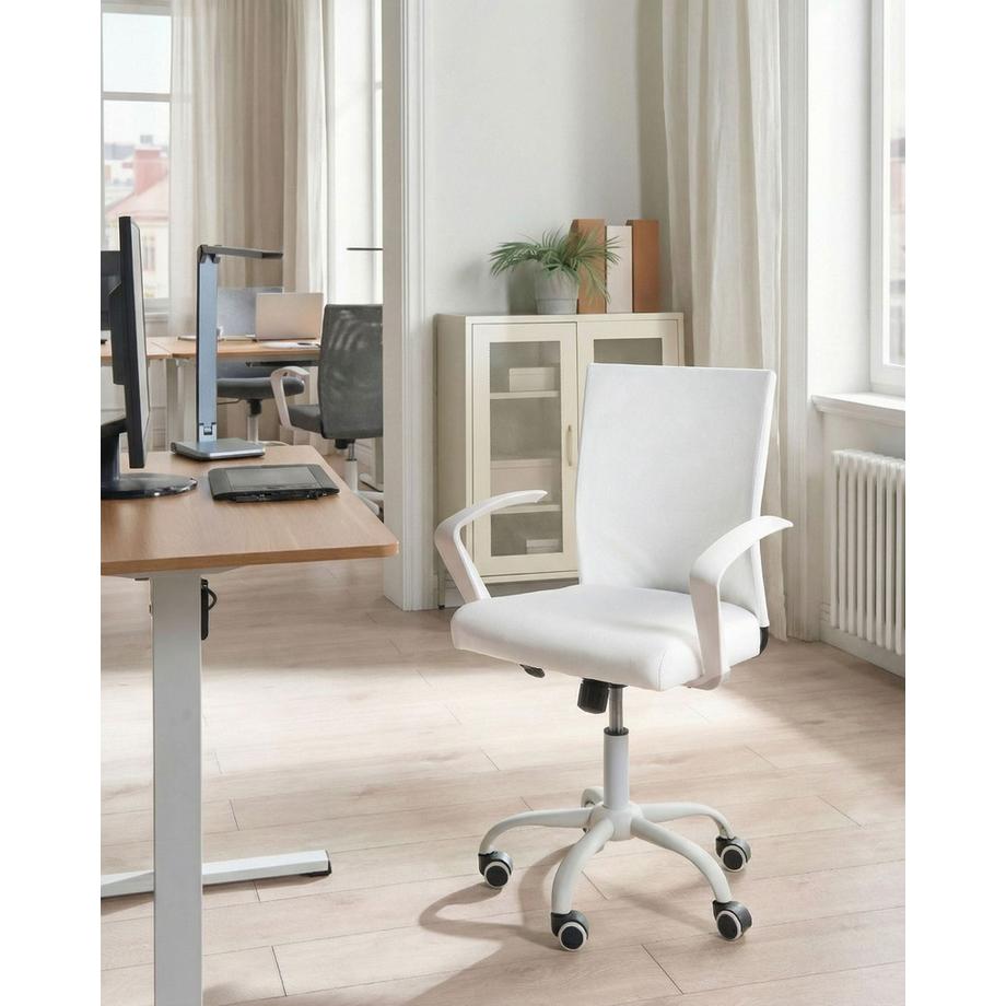 Beliani Sedia da ufficio en Tessuto Scandinavo MODRA  
