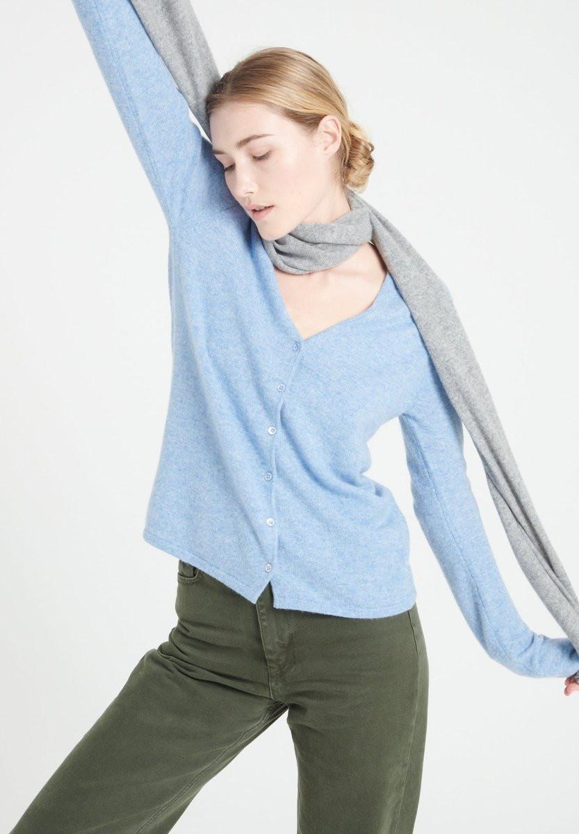 Studio Cashmere8 LILLY 7 V-Ausschnitt taillierte Strickjacke  