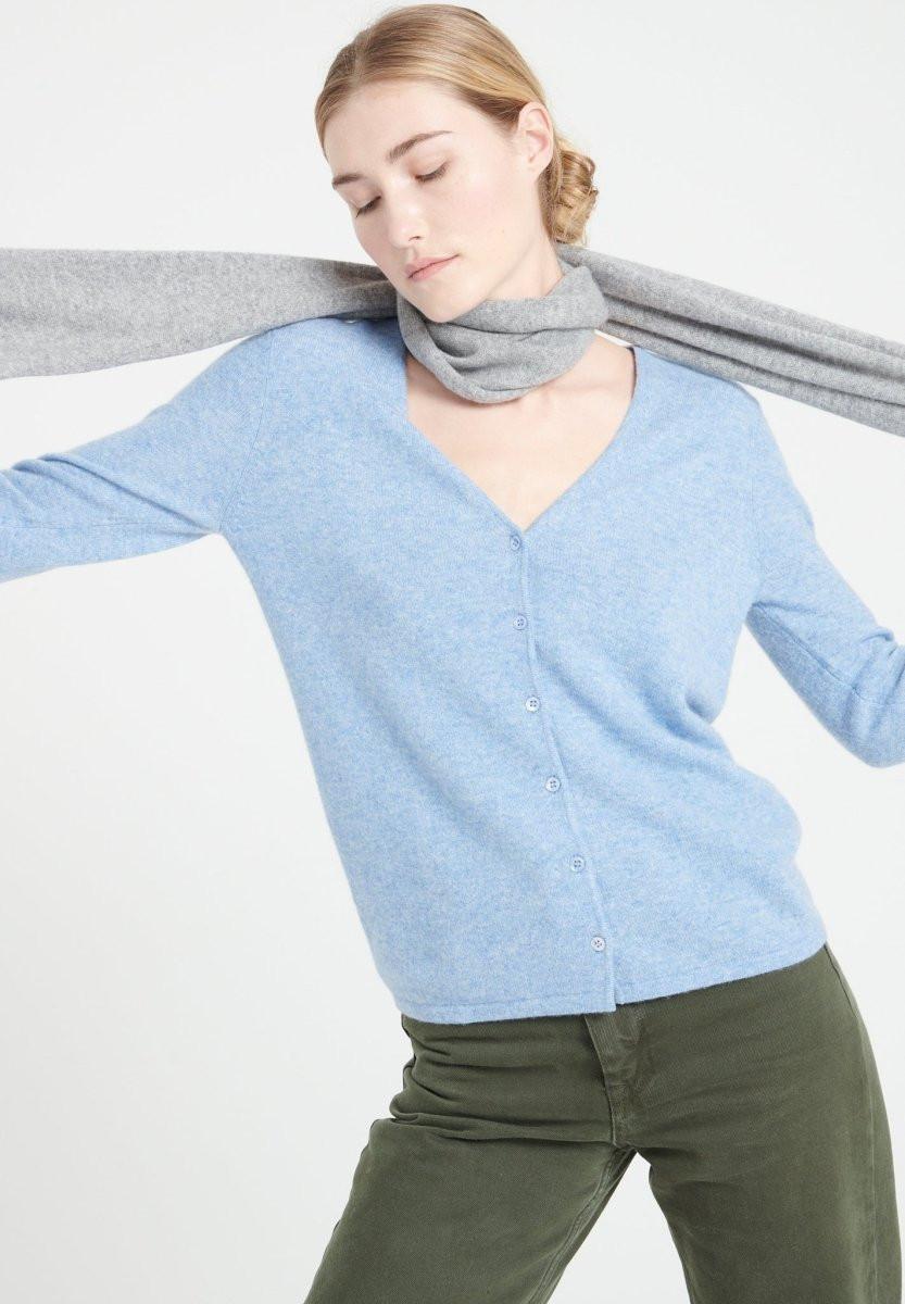 Studio Cashmere8  Cardigan con scollo a V LILLY 7 - 100% cashmere 