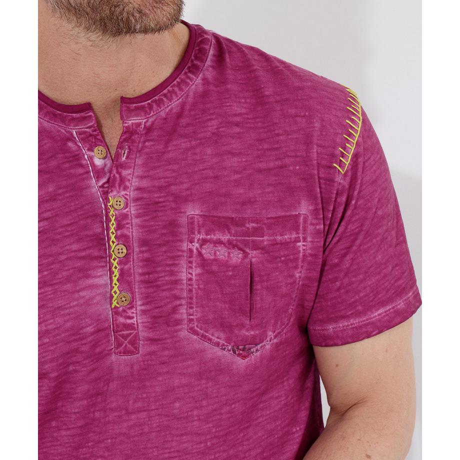 Joe Browns Henley Manches Courtes Avec Poche Poitrine  