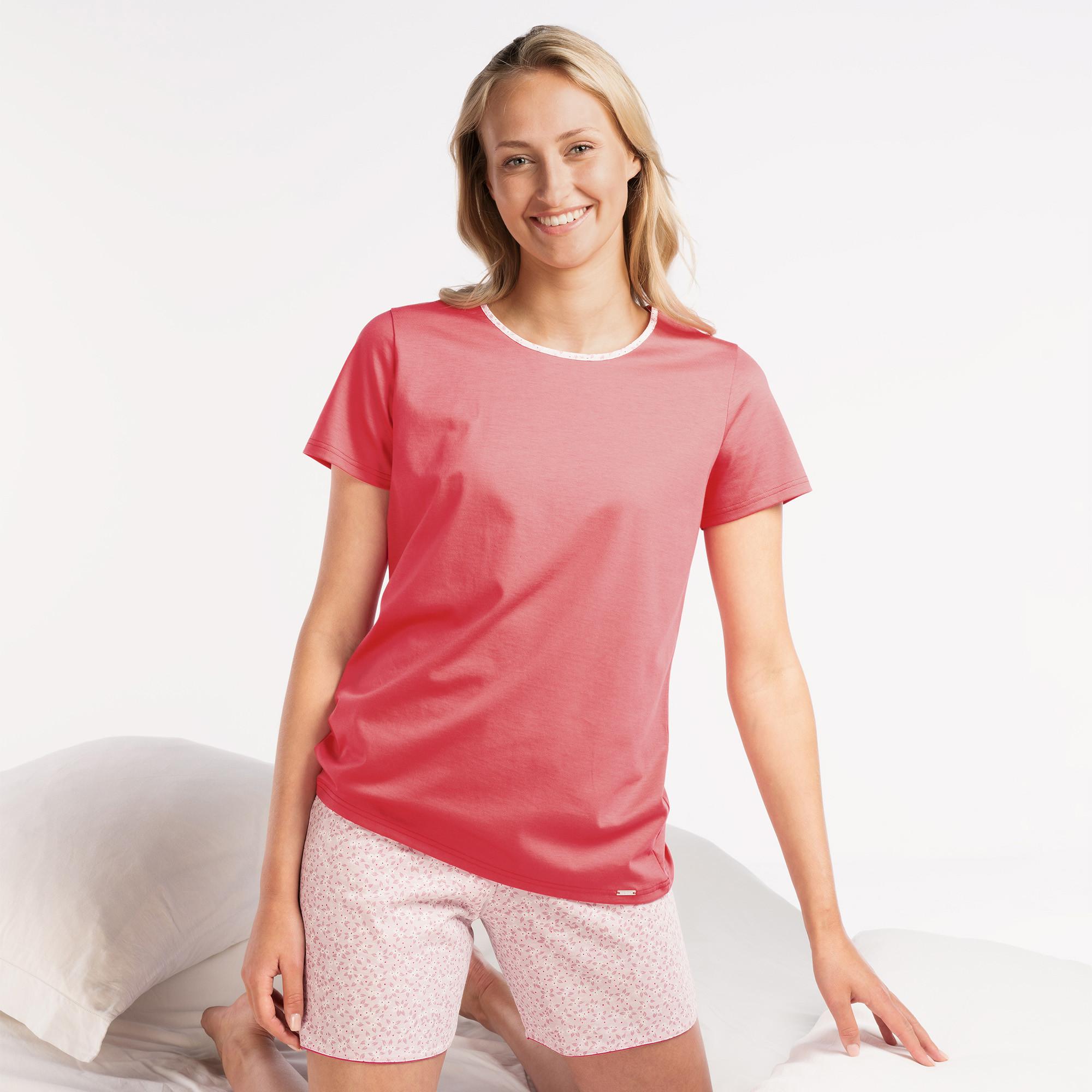 Image of Pyjama Kurz Unisex Dunkelrot XL