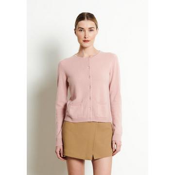 LILLY 4 Cardigan a girocollo - 100% cashmere