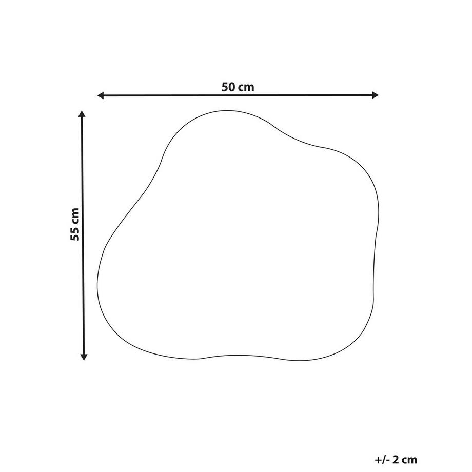 Beliani Wandspiegel aus Glas Retro BAGNEUX  