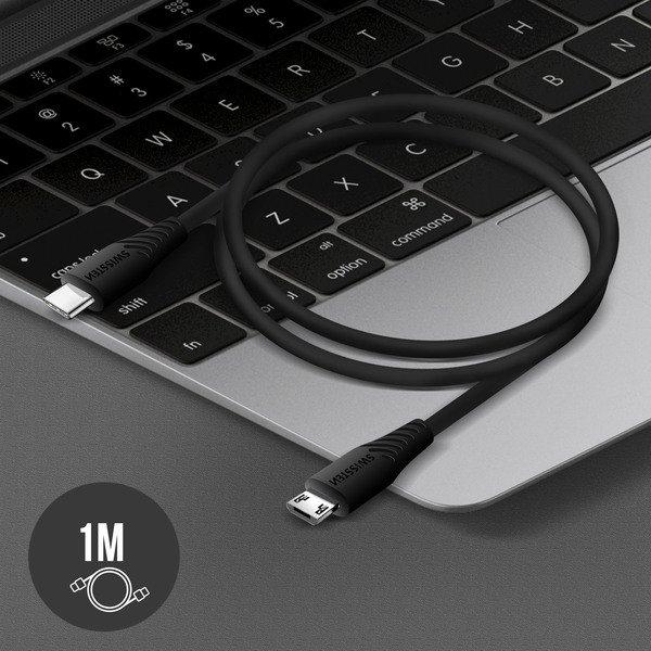 SWISSTEN  Cavo USB-C Micro-USB 1m Swissten Nero 