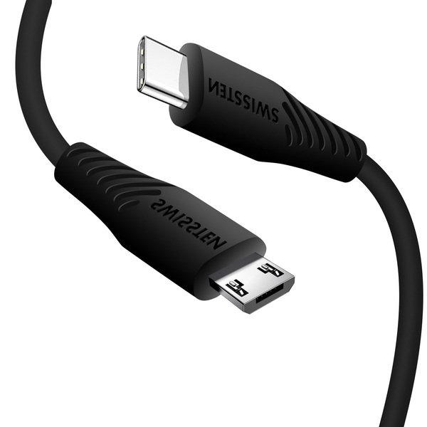 SWISSTEN  USB-C / Micro-USB Ladekabel Swissten 