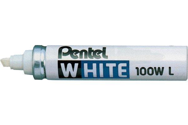 Pentel PENTEL Permanent Marker 6,5mm X100WL weiss  