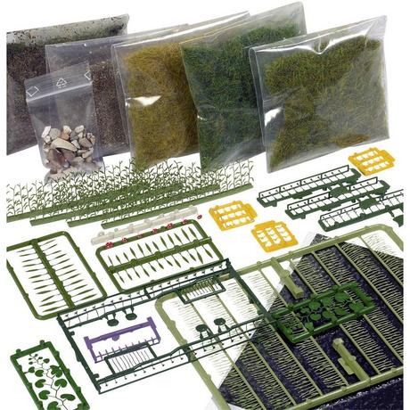 BUSCH  H0 Starter-Kit Bodengestaltung Wald & Wiese 