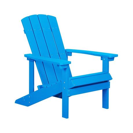 Beliani Chaise de jardin en Bois synthétique Rétro ADIRONDACK  