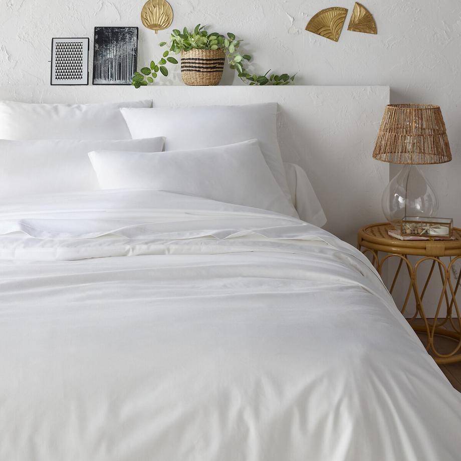 Housse de couette unie percale coton bio Scenario