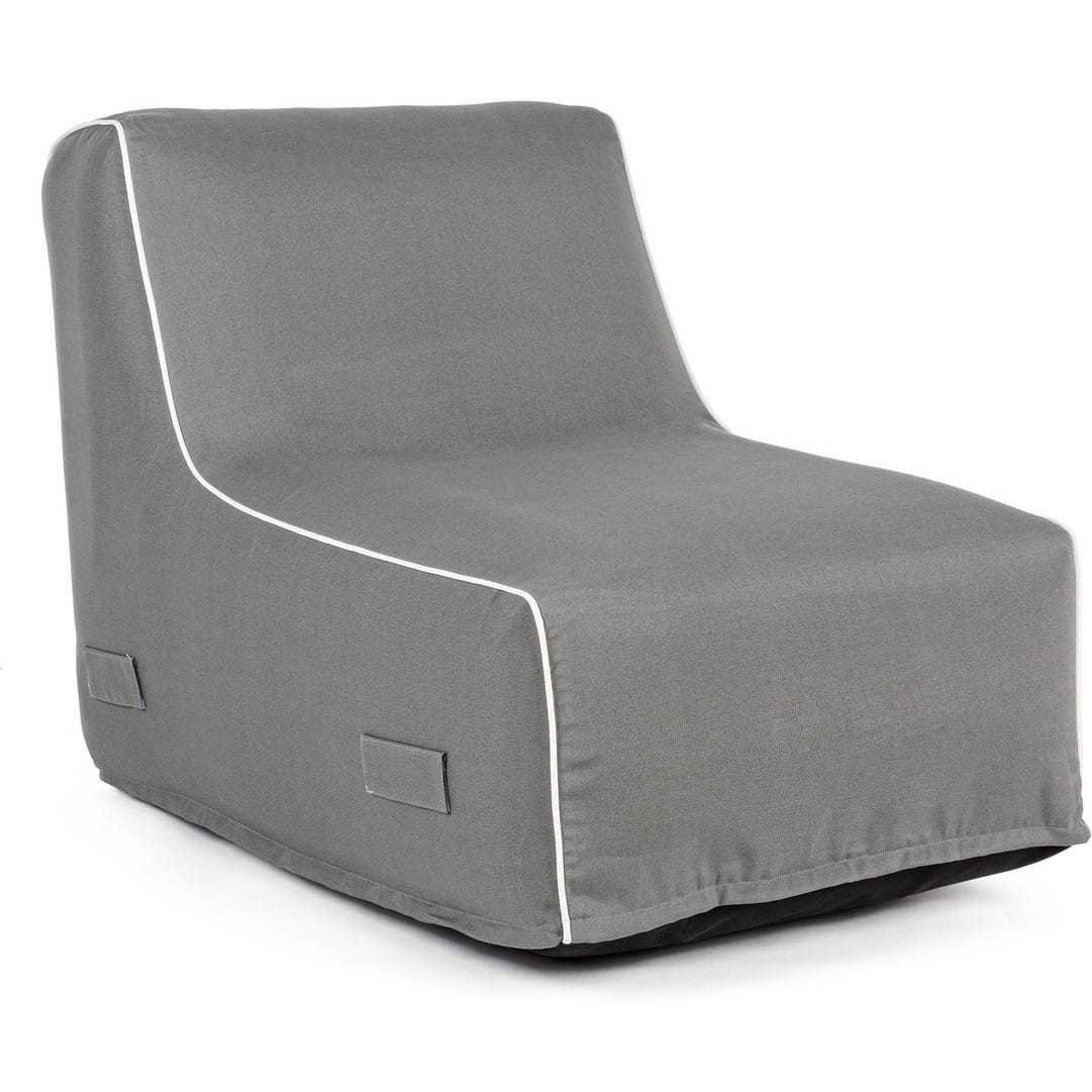 mutoni Chaise longue da giardino Rihanna grigia  