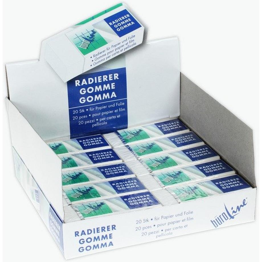 Buroline 331399 gomma per cancellare Bianco
