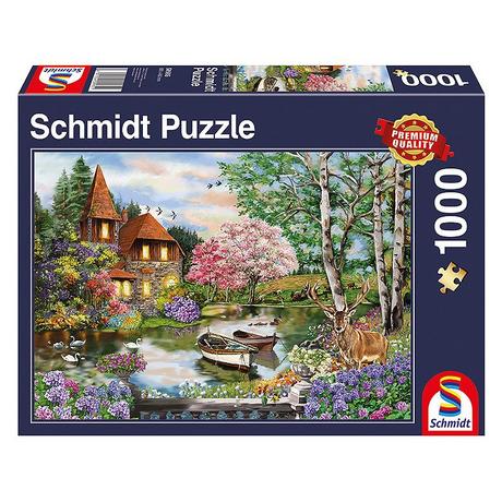 Schmidt  Puzzle Haus am See (1000Teile) 