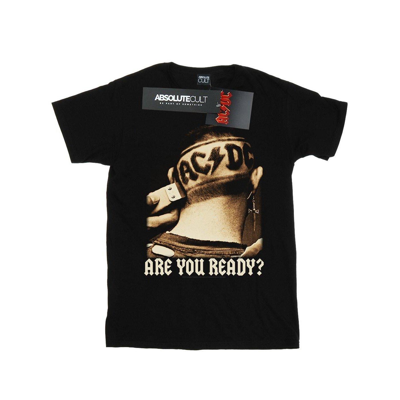 Image of Acdc Are You Ready Hair Shave Tshirt Damen Schwarz 5XL
