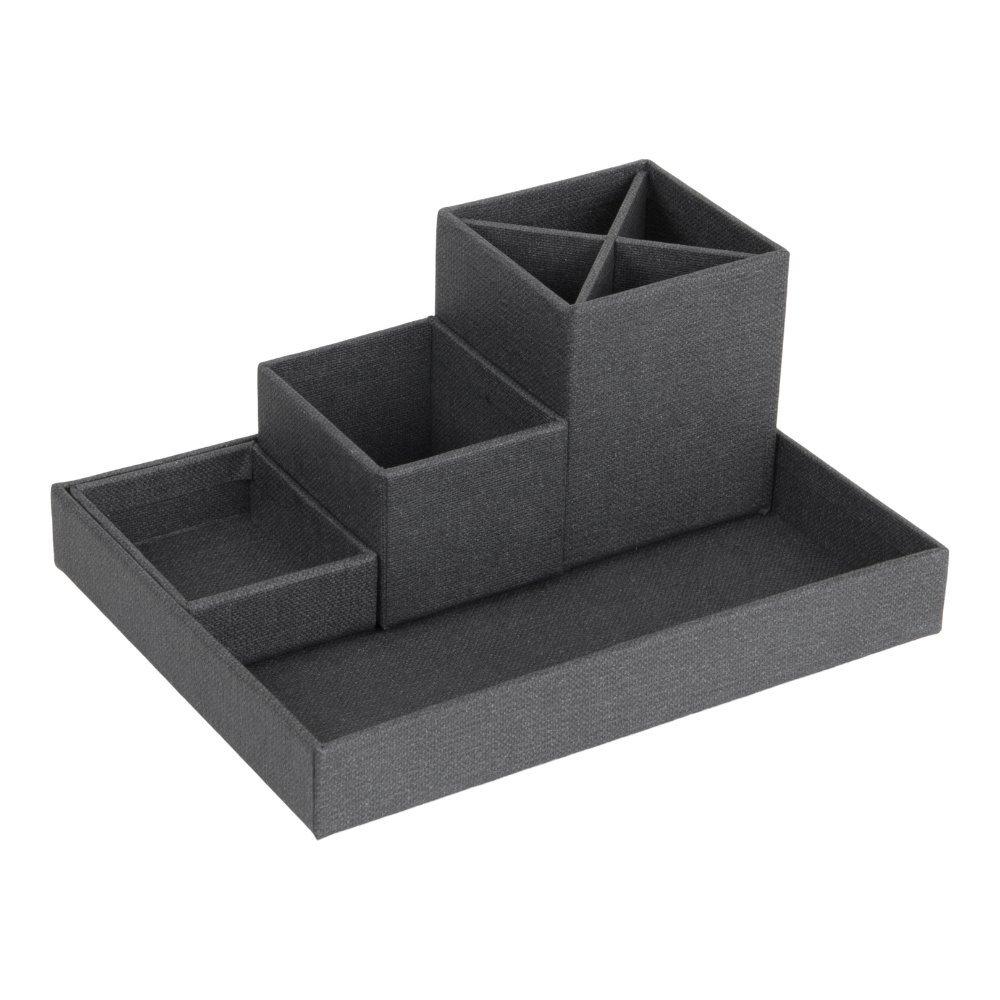 Image of LENA Schreibtisch Organizer Schwarz Canvas LENA Schreibtisch Organizer Schwarz Canvas