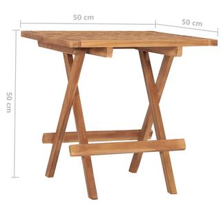 VidaXL set arredo pieghevole giardino Teak riciclato  