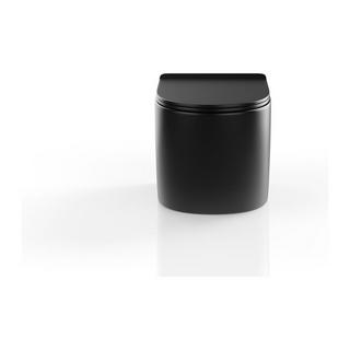 Vente-unique WC sospeso Nero opaco in Ceramica senza flangia - JAVOINE  