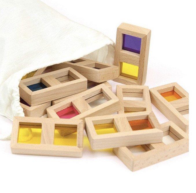 Montessori  Domino Transparent - Translucent Montessori® Natur 