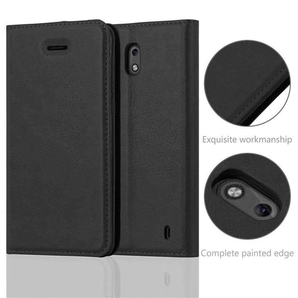 Cadorabo  Housse compatible avec Nokia 2 2017 - Coque de protection avec fermeture magnétique, fonction de support et compartiment pour carte 