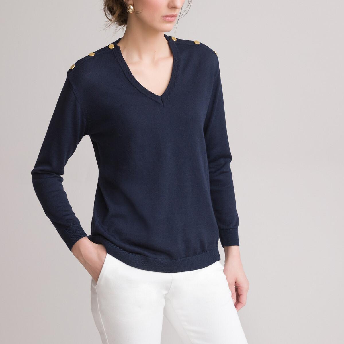 La Redoute Collections  Pull col V en fine maille 