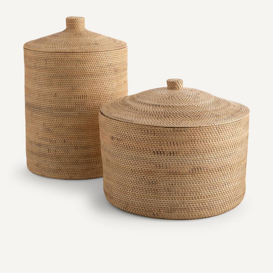 AM.PM Panier en rotin et bambou tressé  