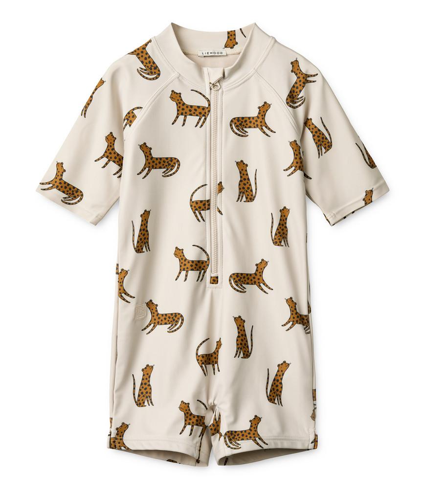 Image of Schwimmanzug Leopard Sandy Unisex Sand 74