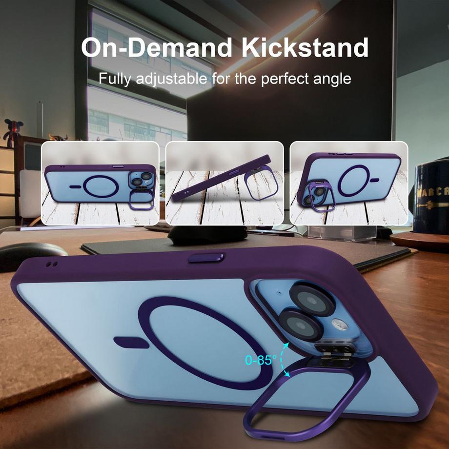 Cadorabo  iPhone 14 Hülle Magsafe kompatibel inkl. Kameralinsen Schutz 