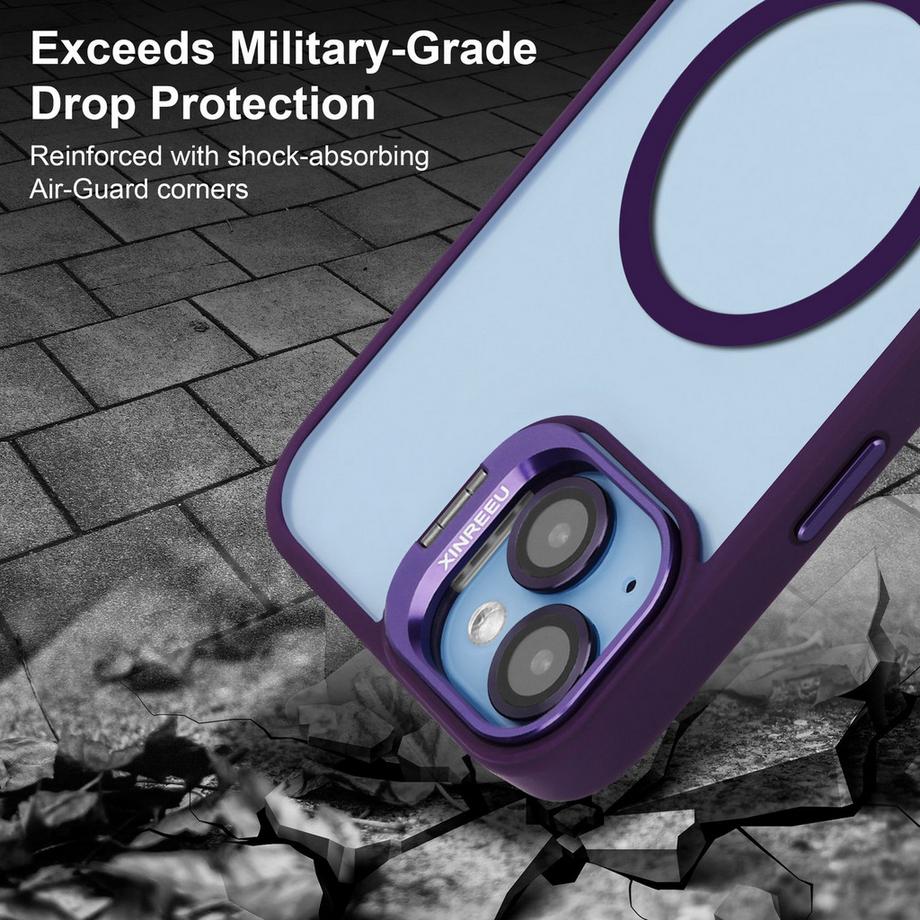 Cadorabo  iPhone 14 Hülle Magsafe kompatibel inkl. Kameralinsen Schutz 