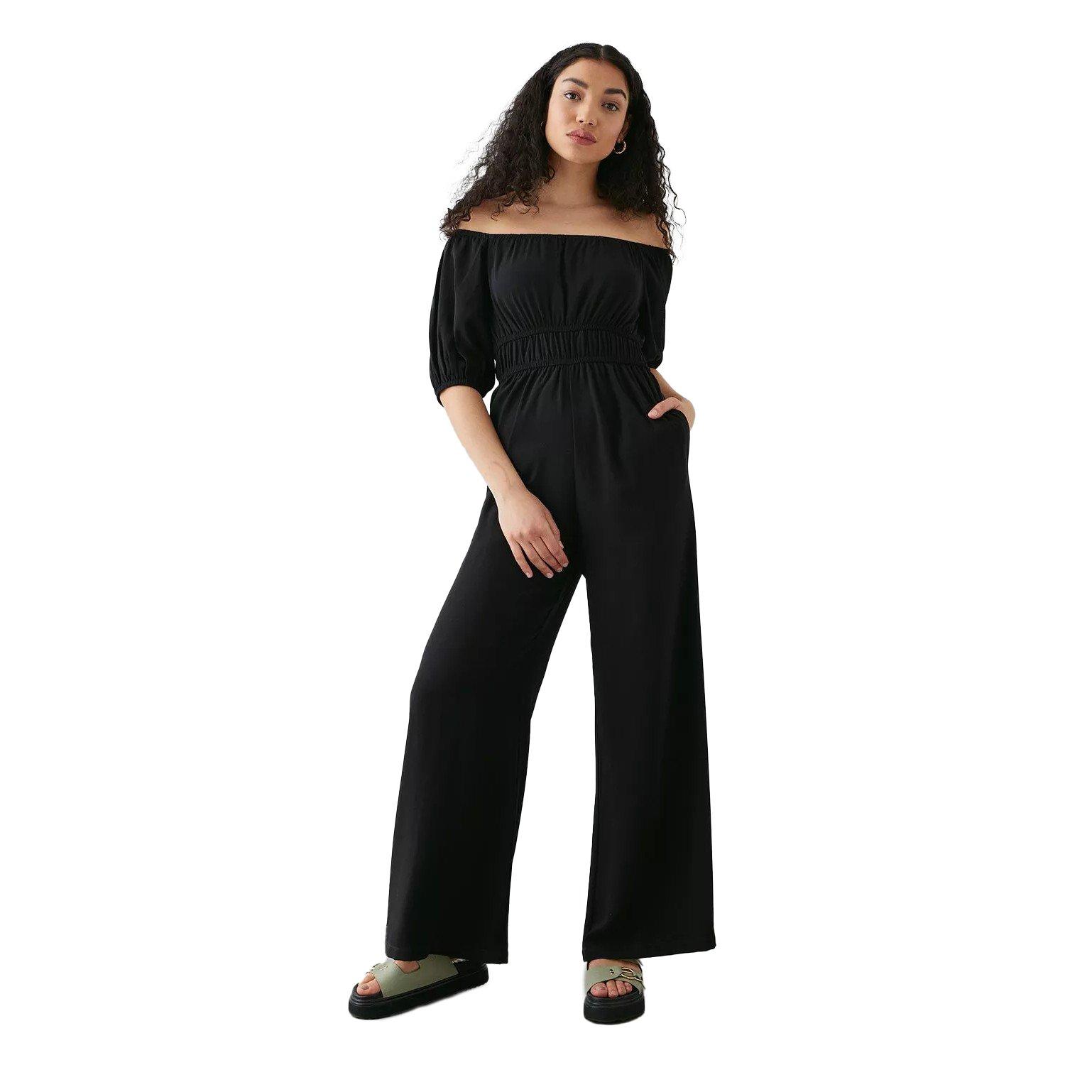 Image of Jumpsuit Schulterfrei Unisex Schwarz 38