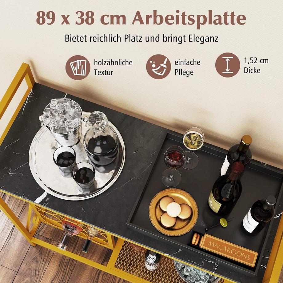 Northix Casier à vin avec porte-verres  