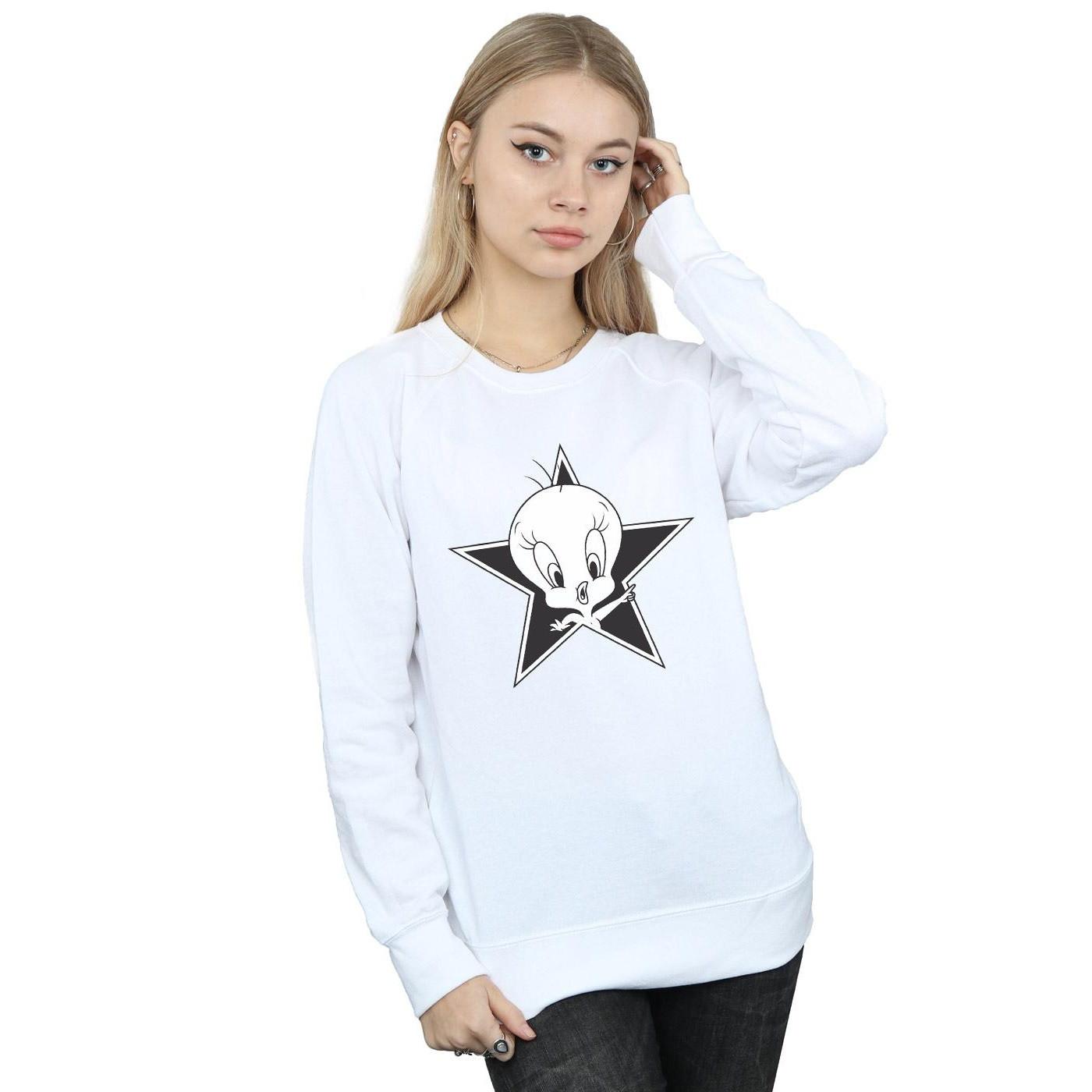 LOONEY TUNES  Tweety Pie Mono Star Sweatshirt 