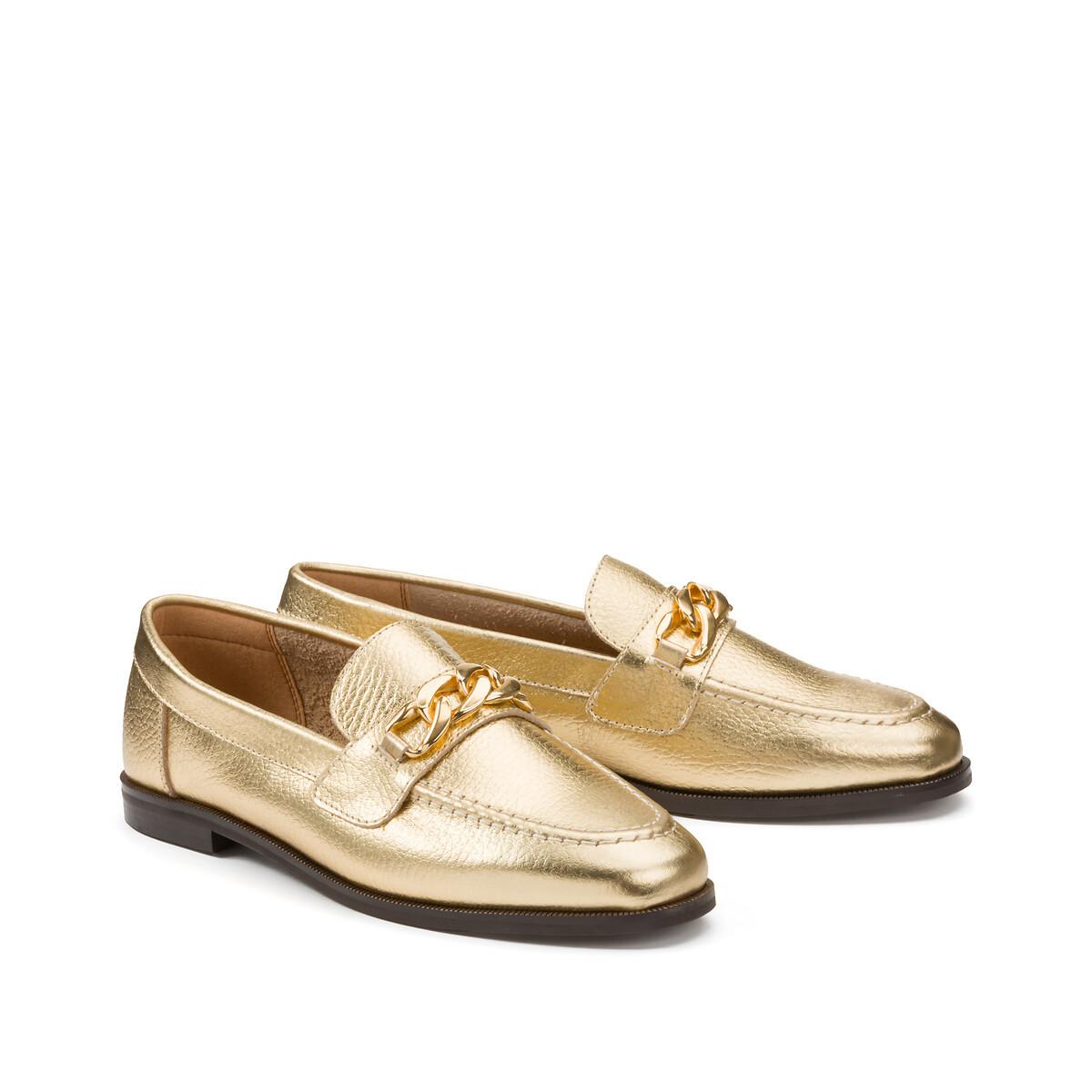 Image of Mokassins Mit Zierkette Damen Gold 40