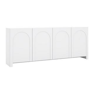 Vente-unique  Sideboard mit 4 Türen - MDF - Weiß - DELANYA 