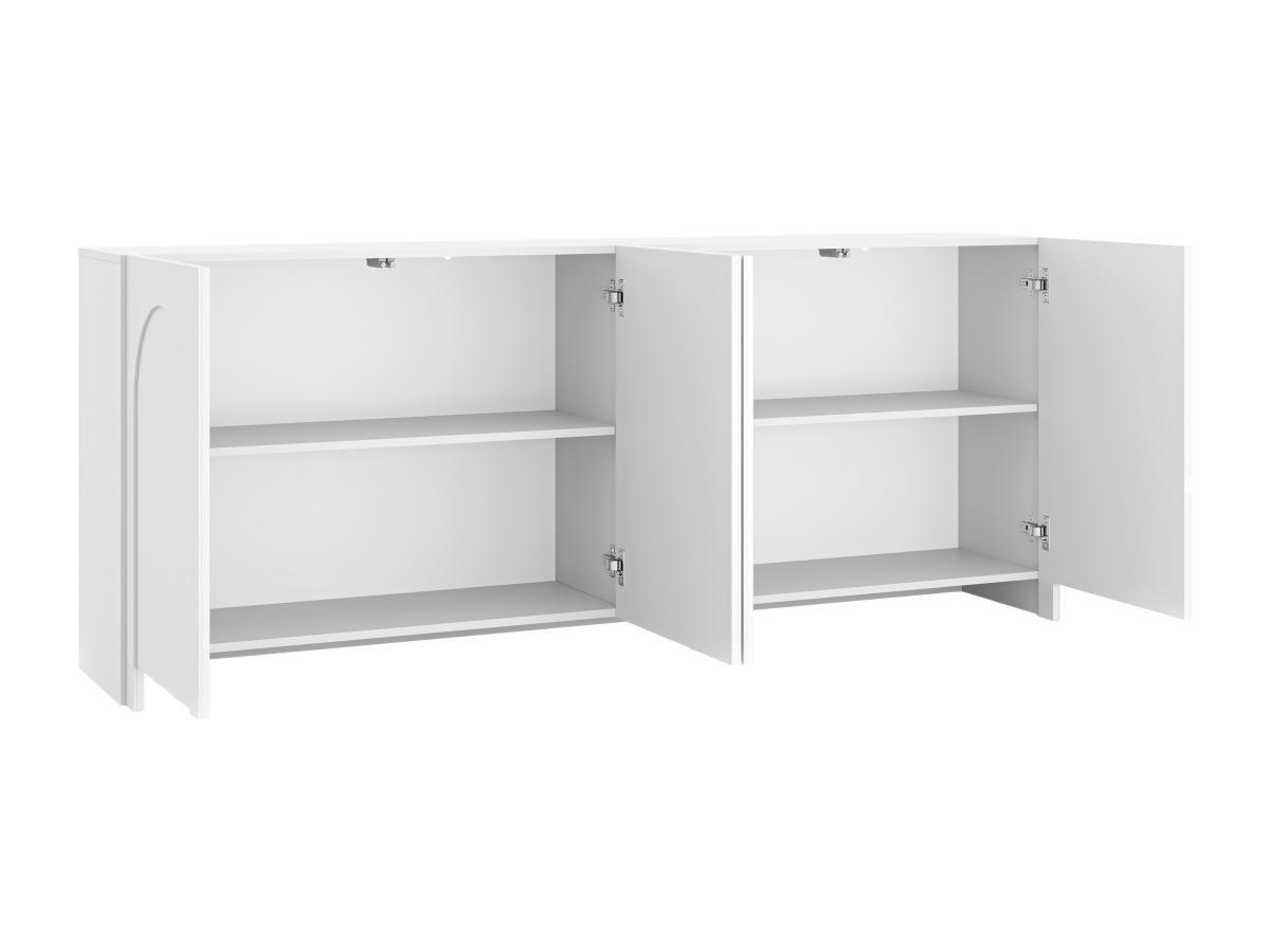 Vente-unique  Credenza con 4 ante in MDF Bianco - DELANYA 