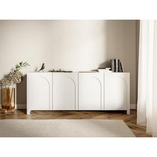 Vente-unique  Sideboard mit 4 Türen - MDF - Weiß - DELANYA 