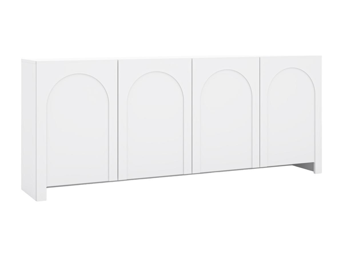 Vente-unique  Credenza con 4 ante in MDF Bianco - DELANYA 