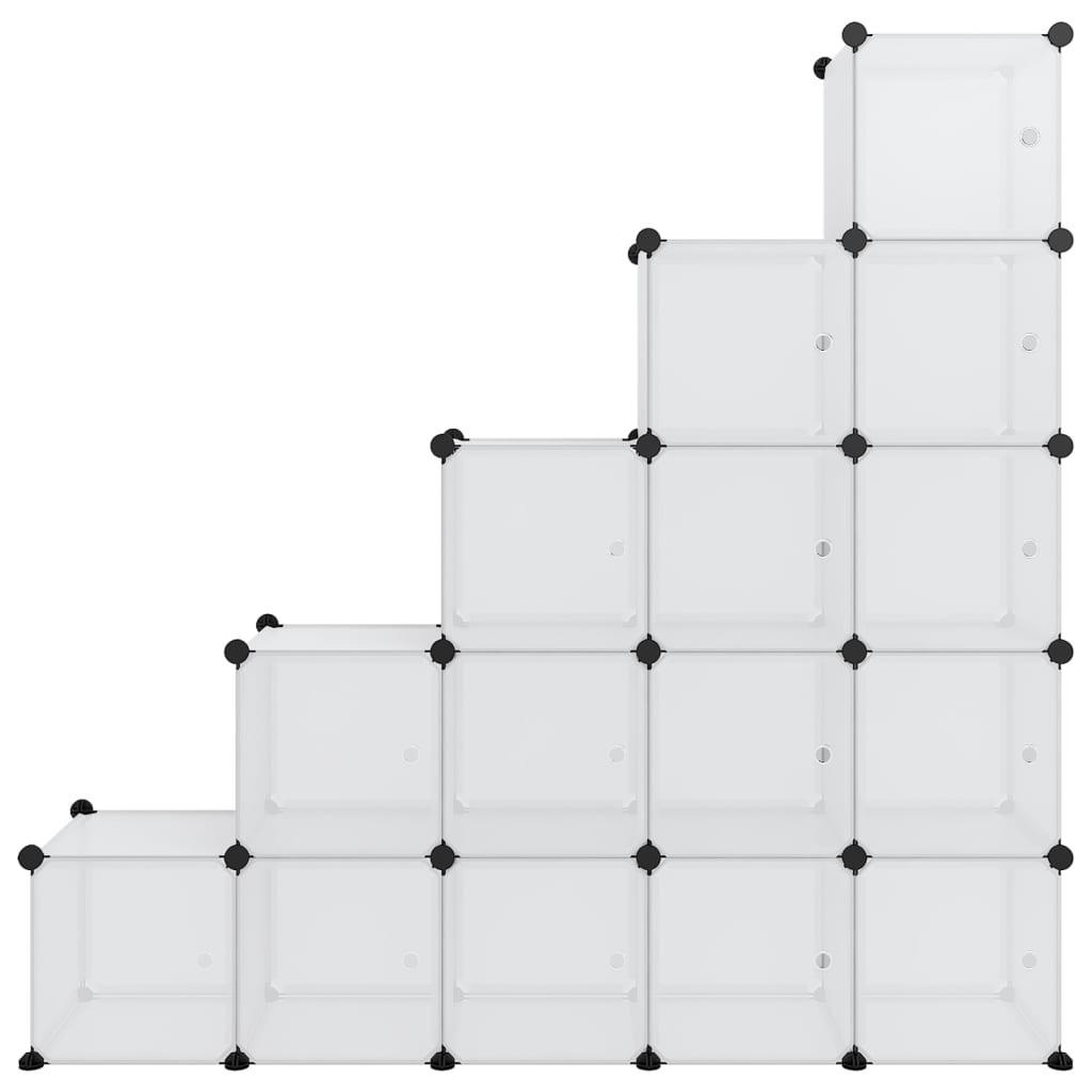 VidaXL organizzatore portaoggetti a cubi Polipropilene  
