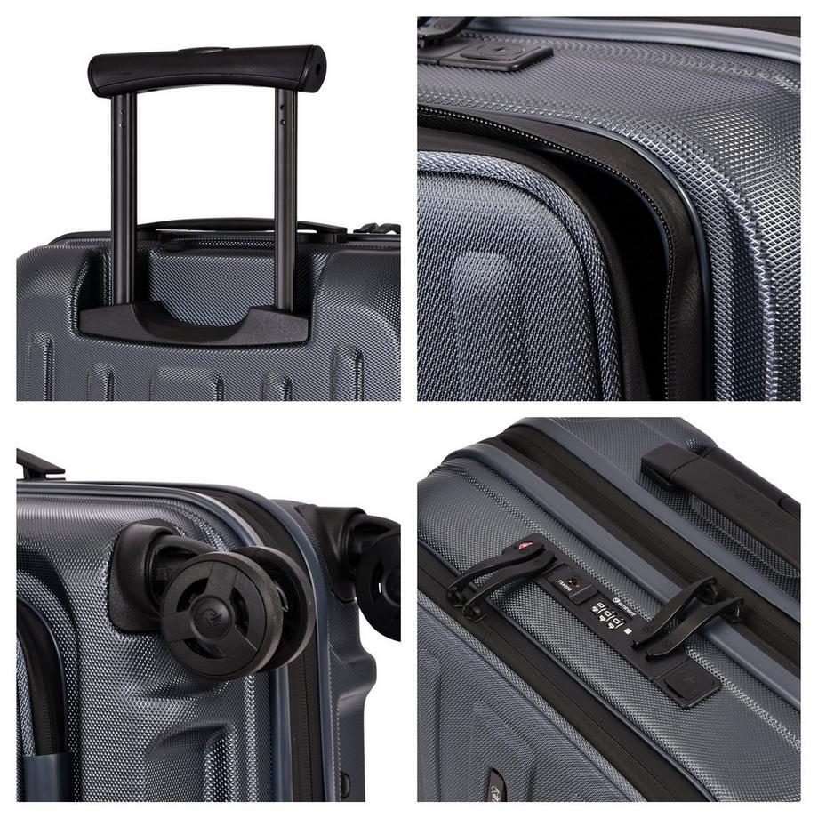 EMINENT  Kapstadt Premium Edition Handgepäck Koffer 4 Rollen Grau 