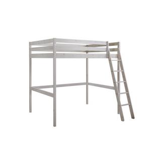 Vente-unique Lit mezzanine GEDEON II Pin massif hi + matelas  