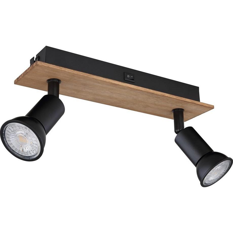 mutoni Spot Drew bois brun foncé 2xGU10  