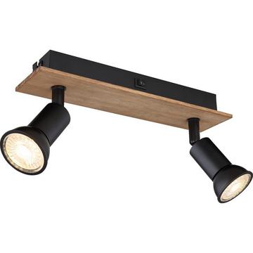 Strahler Drew Holz dunkel 2xGU10