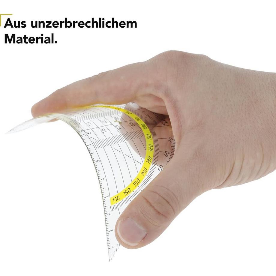 WESTCOTT  WESTCOTT Geodreieck 14cm E-1013200 bruchsicher 